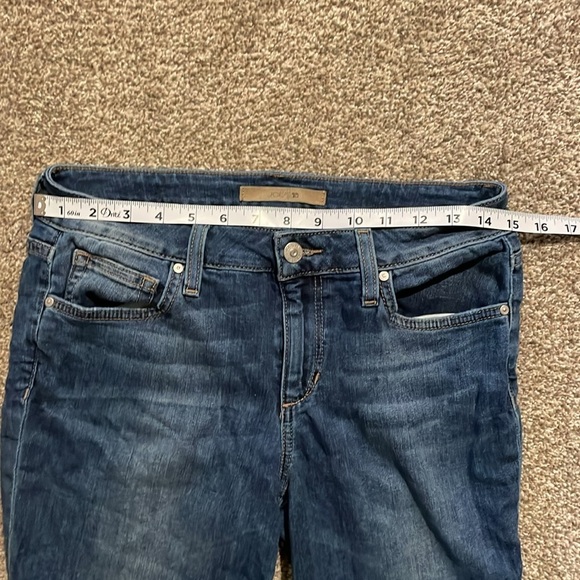 Joe's Jeans Skinny Leg Ankle Fray Hem in Medium Blue Wash Blanche Size 28 - Picture 8 of 11